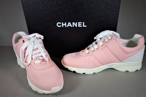 pink chanel sneakers 2019|chanel pink heel sneakers.